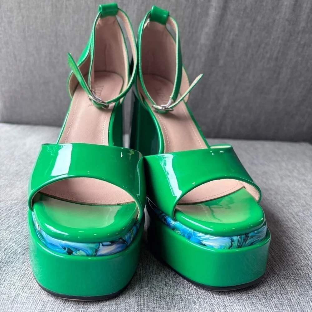 Hi-Lo High Heel Platform Pump Sandals, Size Eur 43, Size 10